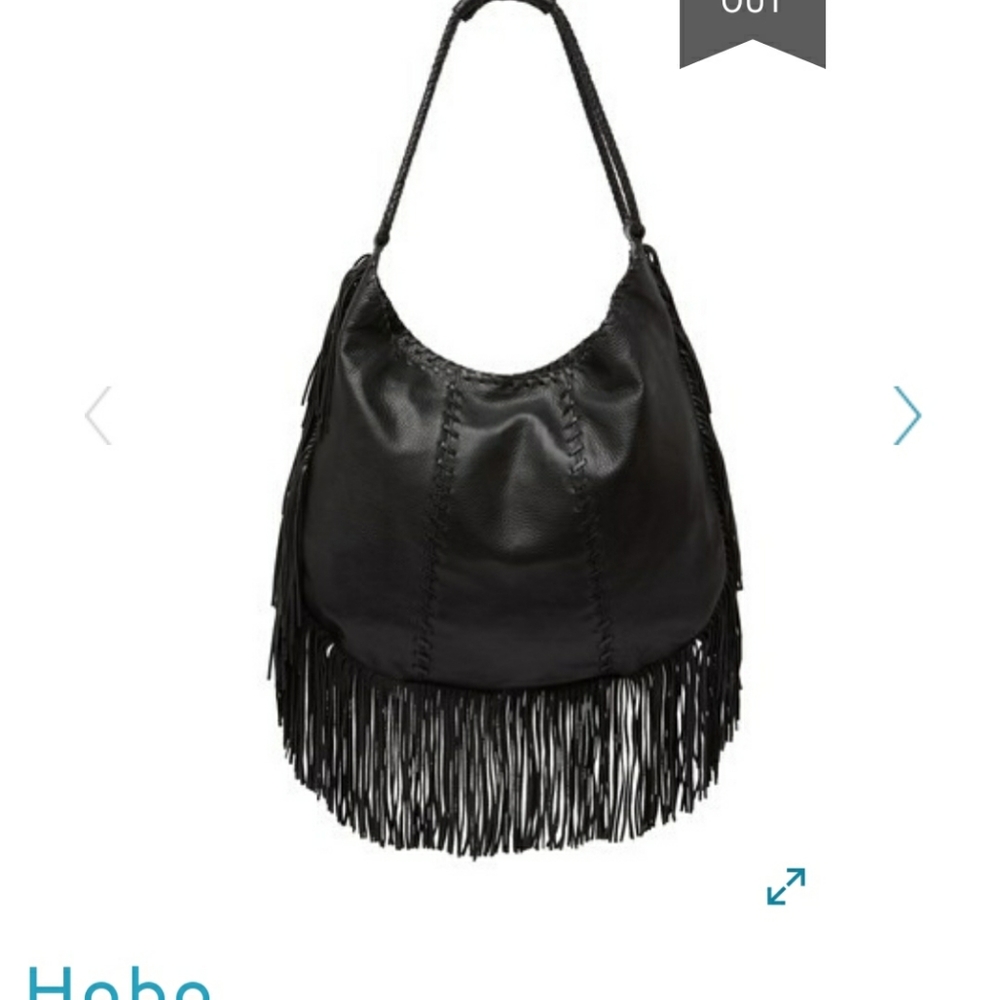 Hobo Gypsy Fringe Leather Shoulder Bag